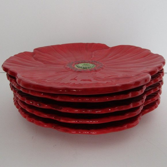 poppy shaped plates - Picture 2 of 6